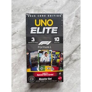 Mattel UNO Elite Formula 1 Booster Set OS Black 2025 Core Edition Racing Collect